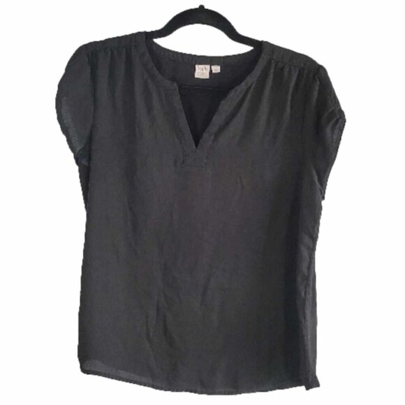Twix Black Cap sleeve blouse. GUC - Picture 1 of 8